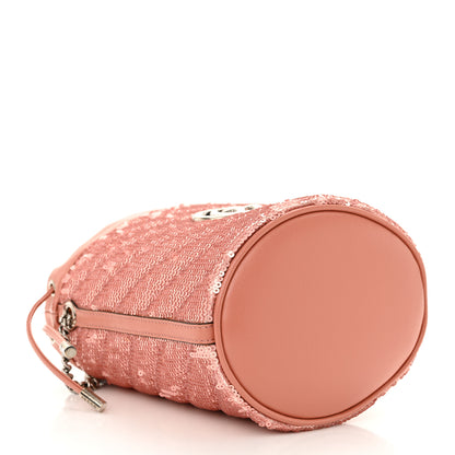 Gucci Sequin Mini GG Marmont 2.0 Bucket Bag Pink 4 of 11