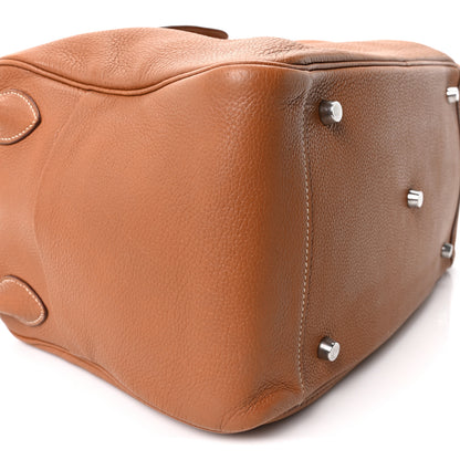 Hermes Taurillon Clemence Lindy 34 Gold 9 of 10