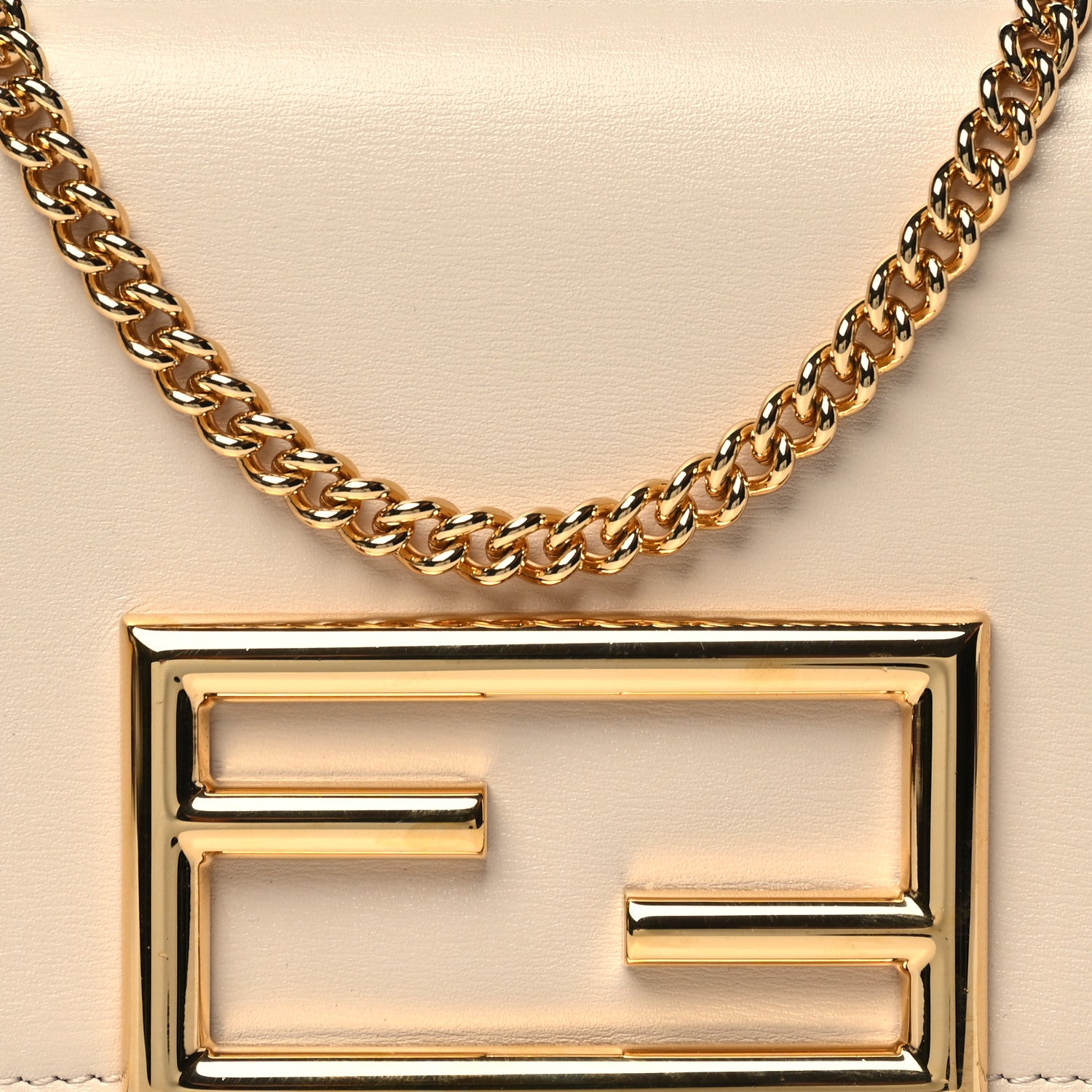 Fendi Vitello Palmellato Wallet on Chain with Pouches Camelia 9 of 12