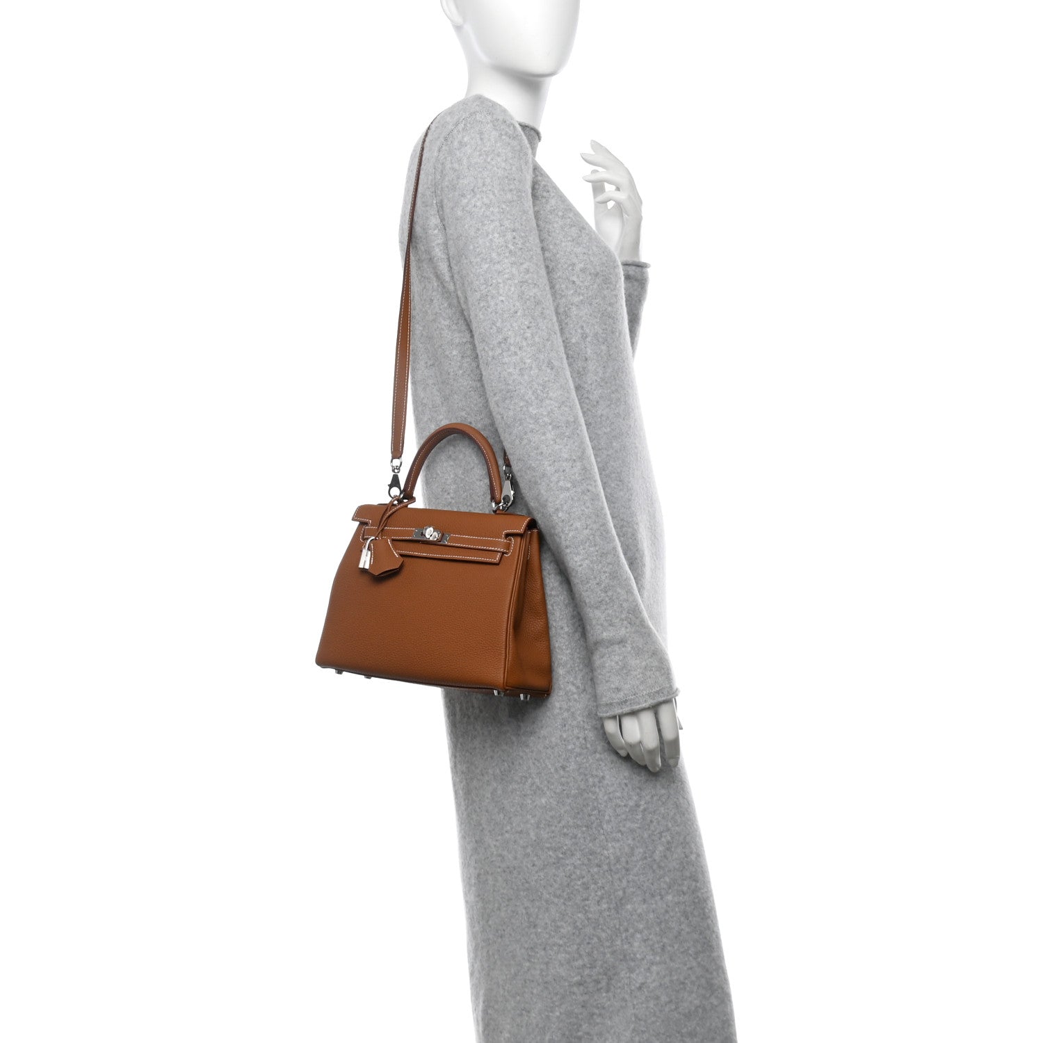 Hermes Togo Kelly Retourne 25 Gold 2 of 10