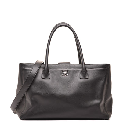 Chanel Calfskin Cerf Executive Shopper Tote Black 1 of 9