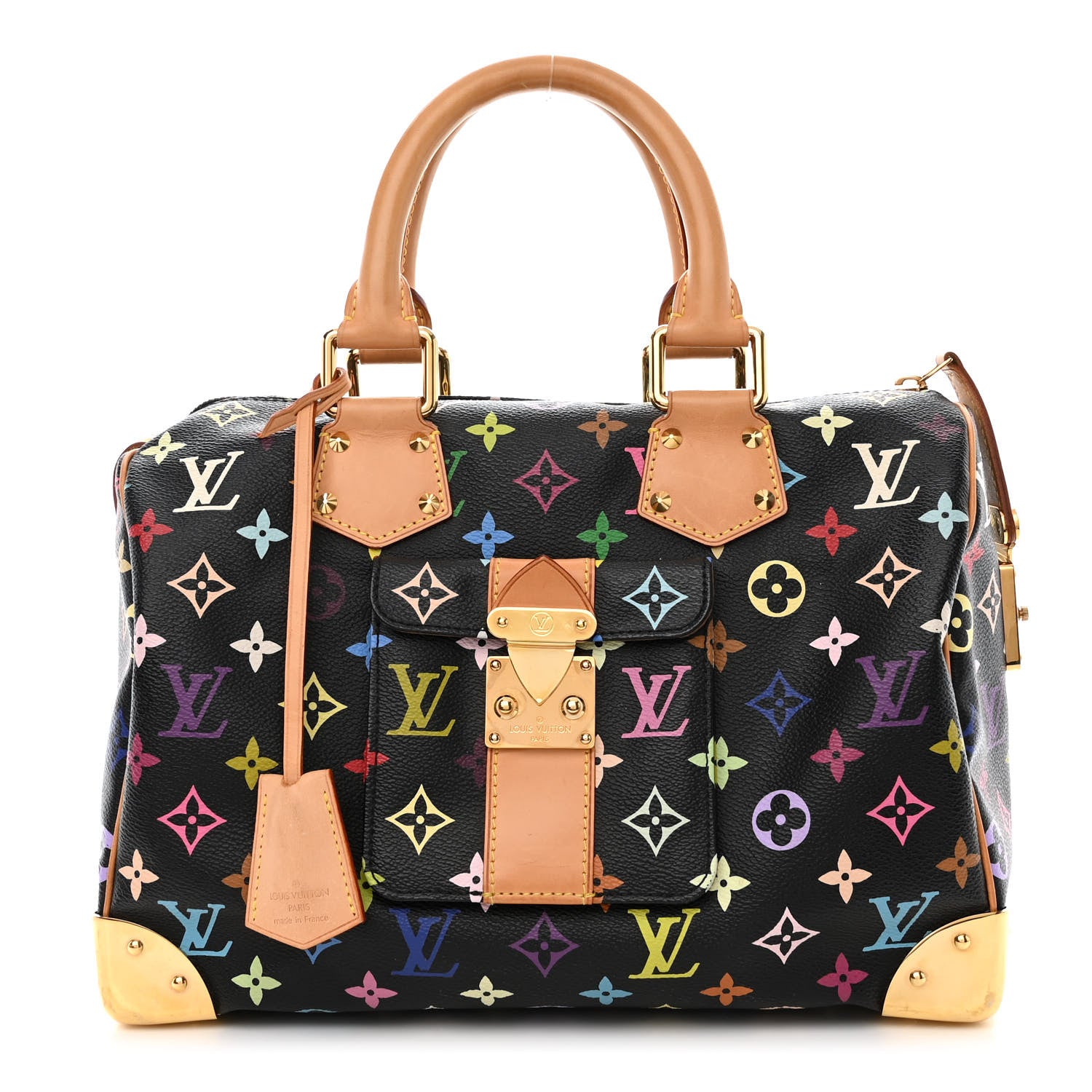 Louis Vuitton Monogram Multicolor Speedy 30 Black 1 of 10