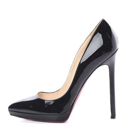Christian Louboutin Patent Pigalle Plato 120 Pumps 36 Black 1 of 9