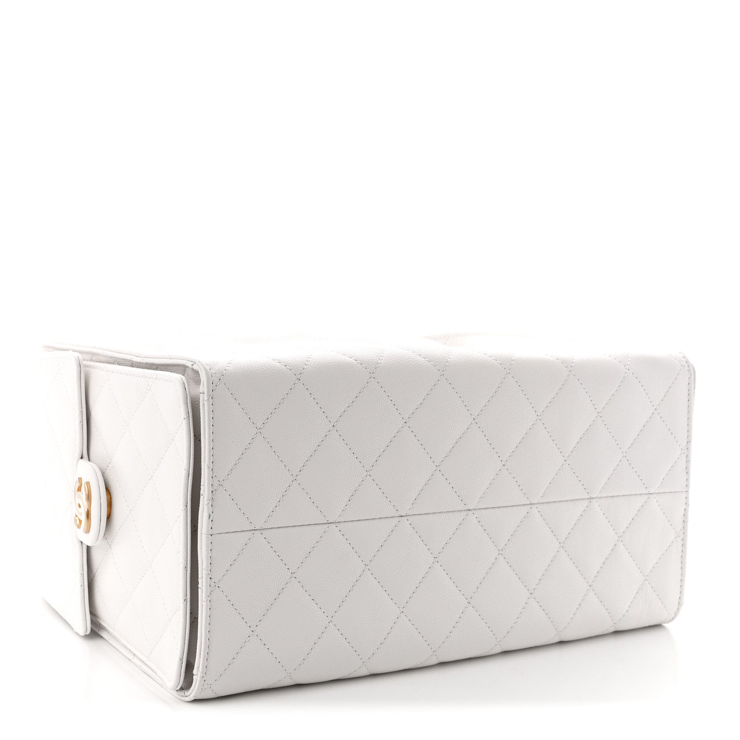 Chanel Caviar Quilted Medium Chanel 25 Handbag White 4 of 11