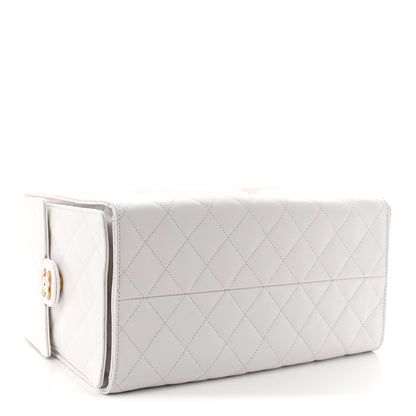 Chanel Caviar Quilted Medium Chanel 25 Handbag White 4 of 11