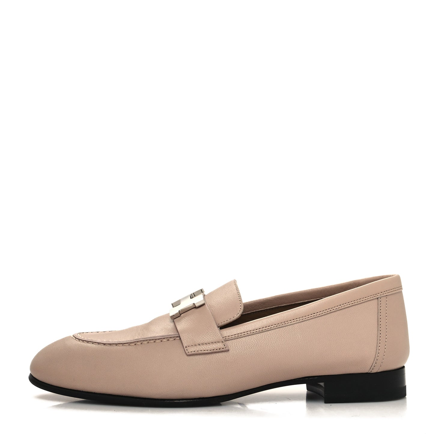 Goatskin Womens Paris Loafers 36 Beige Nude