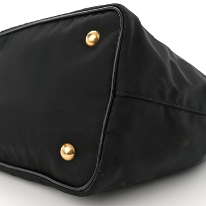 Prada Tessuto Nylon Soft Calf Tote Black 10 of 16