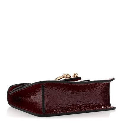 Gucci Crinkled Patent Mini Dionysus Shoulder Bag Rosso Ancora Red 4 of 13