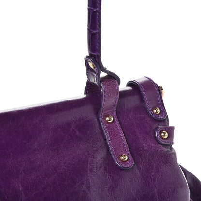Fendi Lambskin Crocodile Embossed Medium Magic Bag Viola 10 of 12