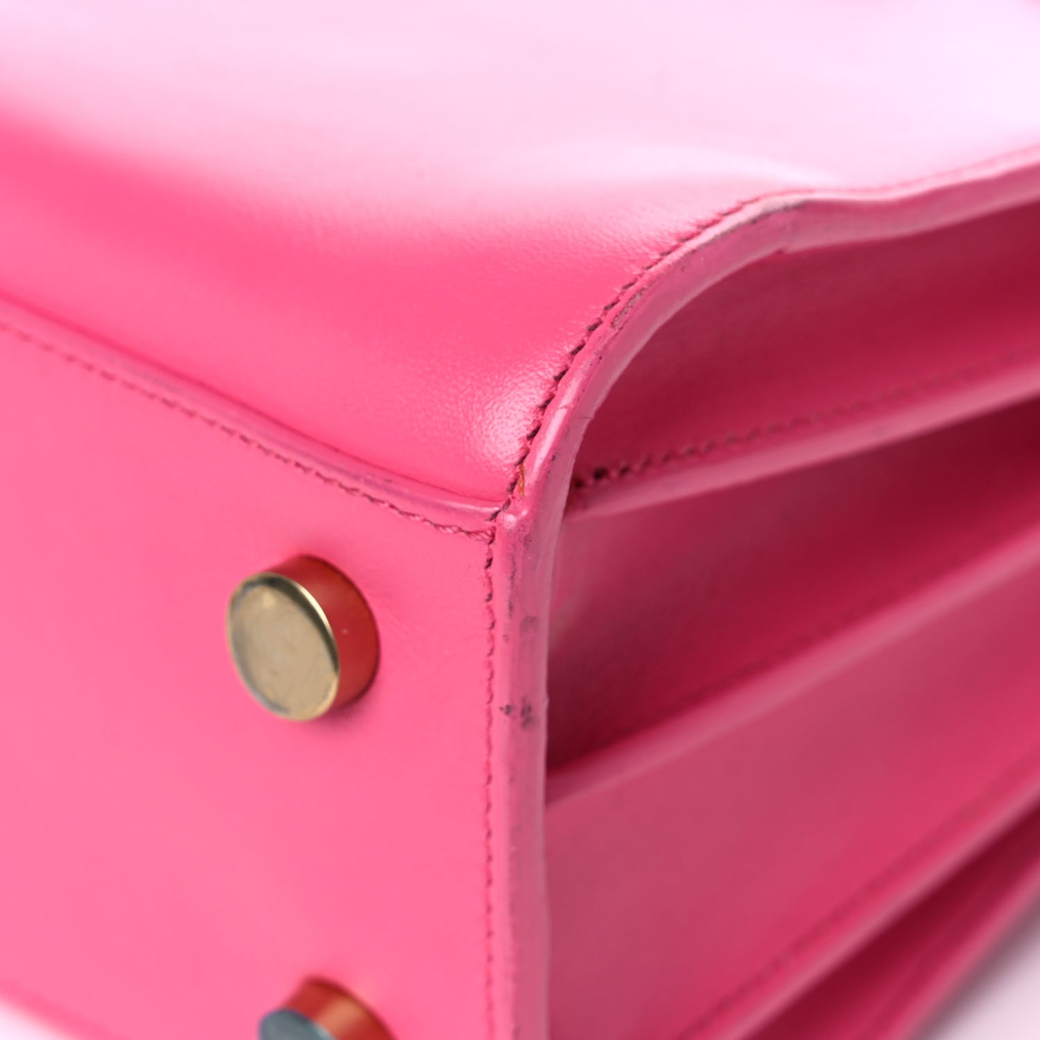 Saint Laurent Calfskin Nano Sac De Jour Lipstick Fuchsia 10 of 24