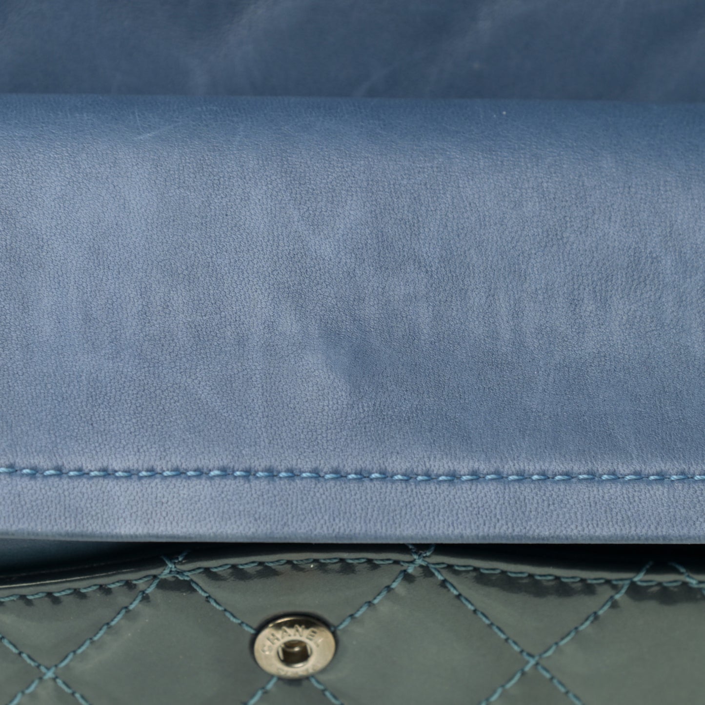 Patent Quilted 2.55 Reissue 226 Flap Blue