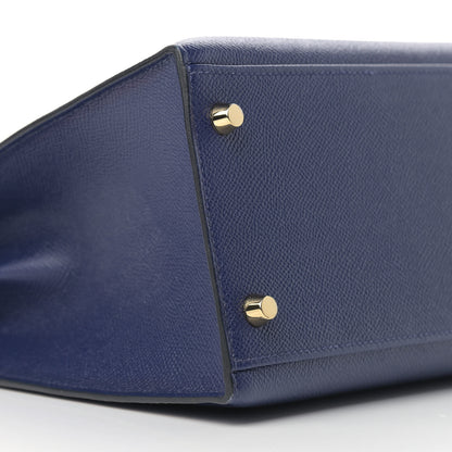 Hermes Epsom Kelly Sellier 32 Bleu Saphir 9 of 11