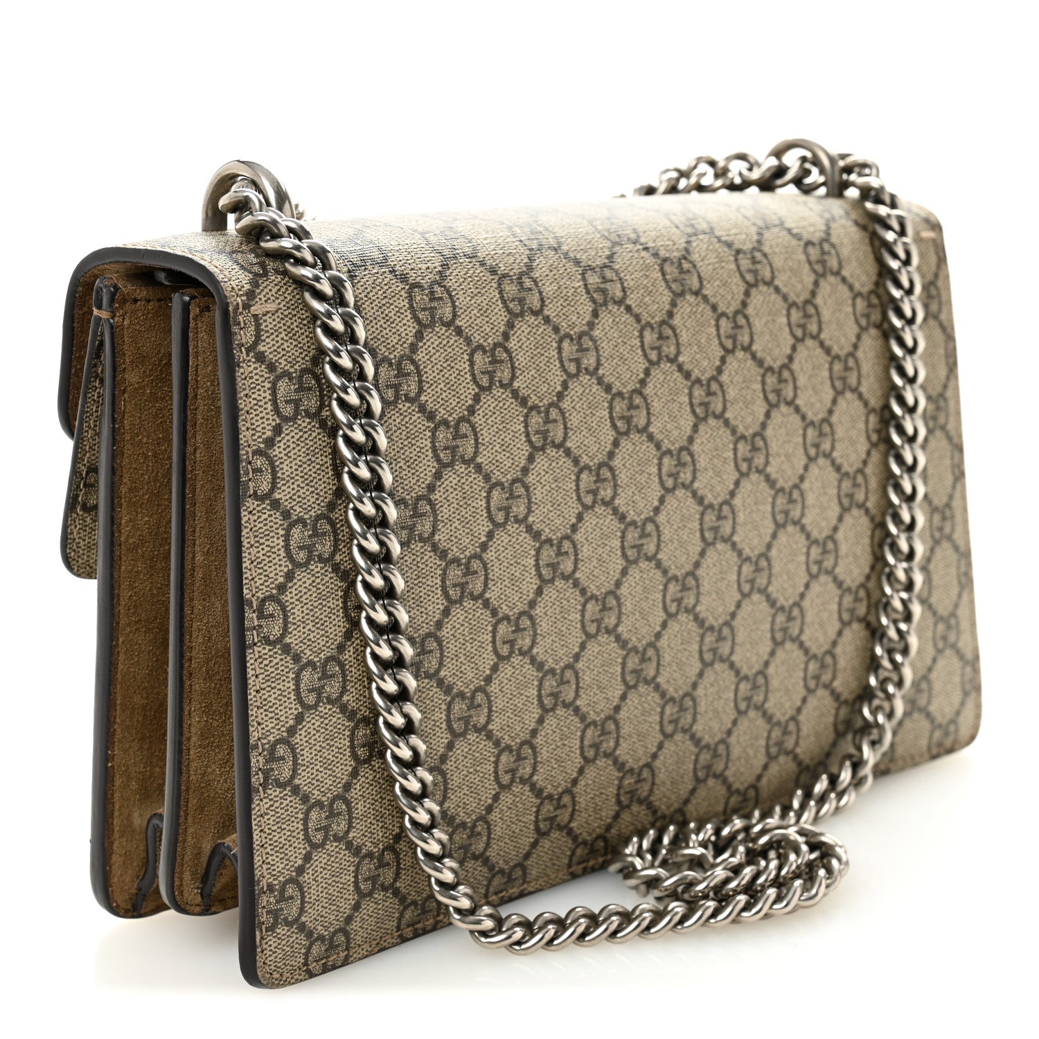 Gucci GG Supreme Monogram Small Dionysus Shoulder Bag Taupe 3 of 11