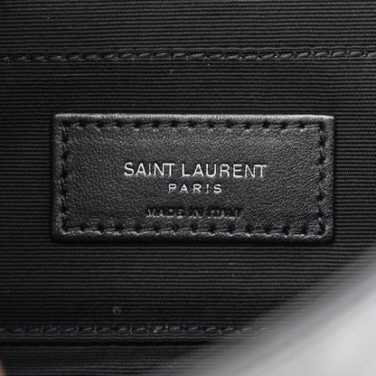 Saint Laurent Grain De Poudre Monogram Toy West Hollywood Fold-Over Bag Black 6 of 12