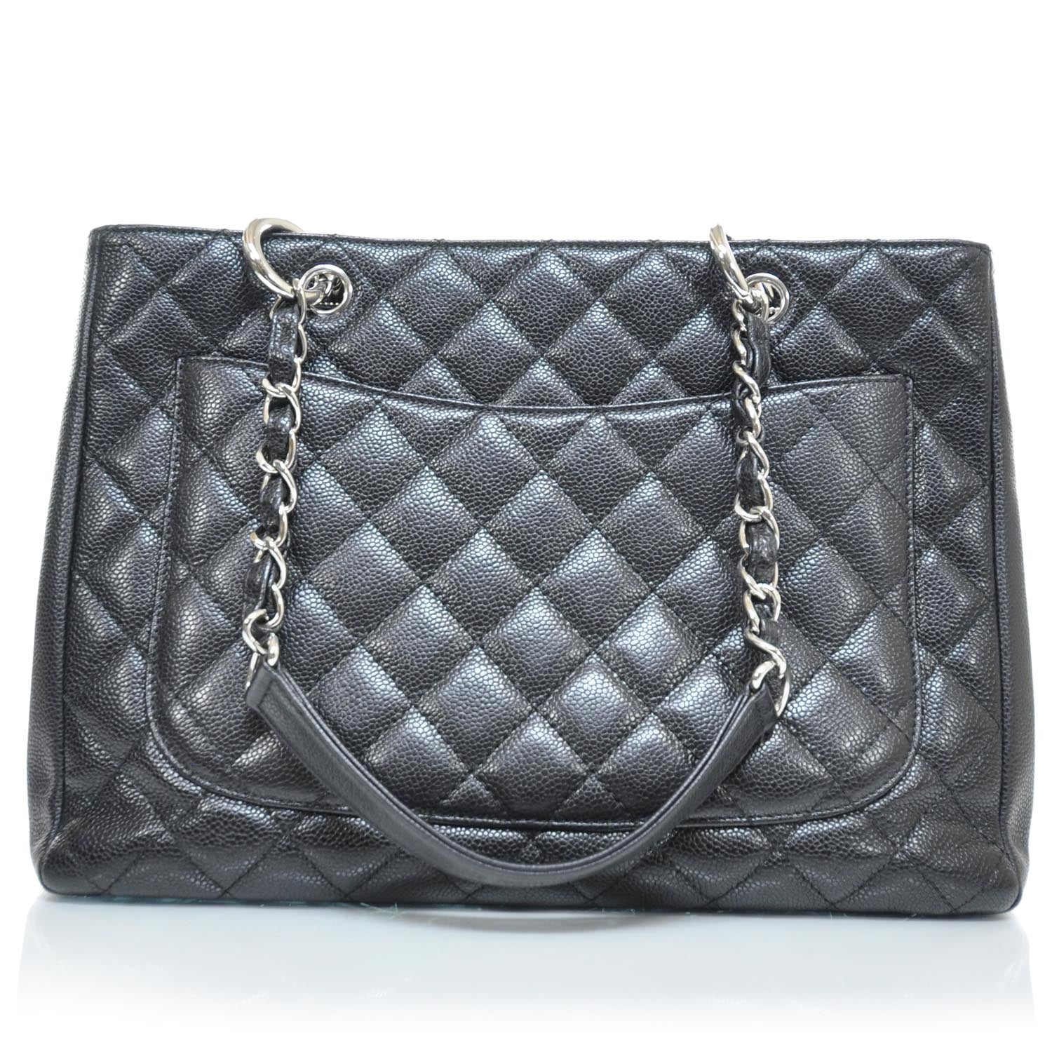 Chanel Caviar Grand Shopping Tote GST Black 3 of 8