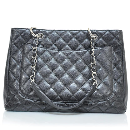 Chanel Caviar Grand Shopping Tote GST Black 3 of 8