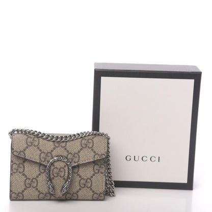 Gucci GG Supreme Monogram Dionysus Coin Purse Taupe 9 of 9