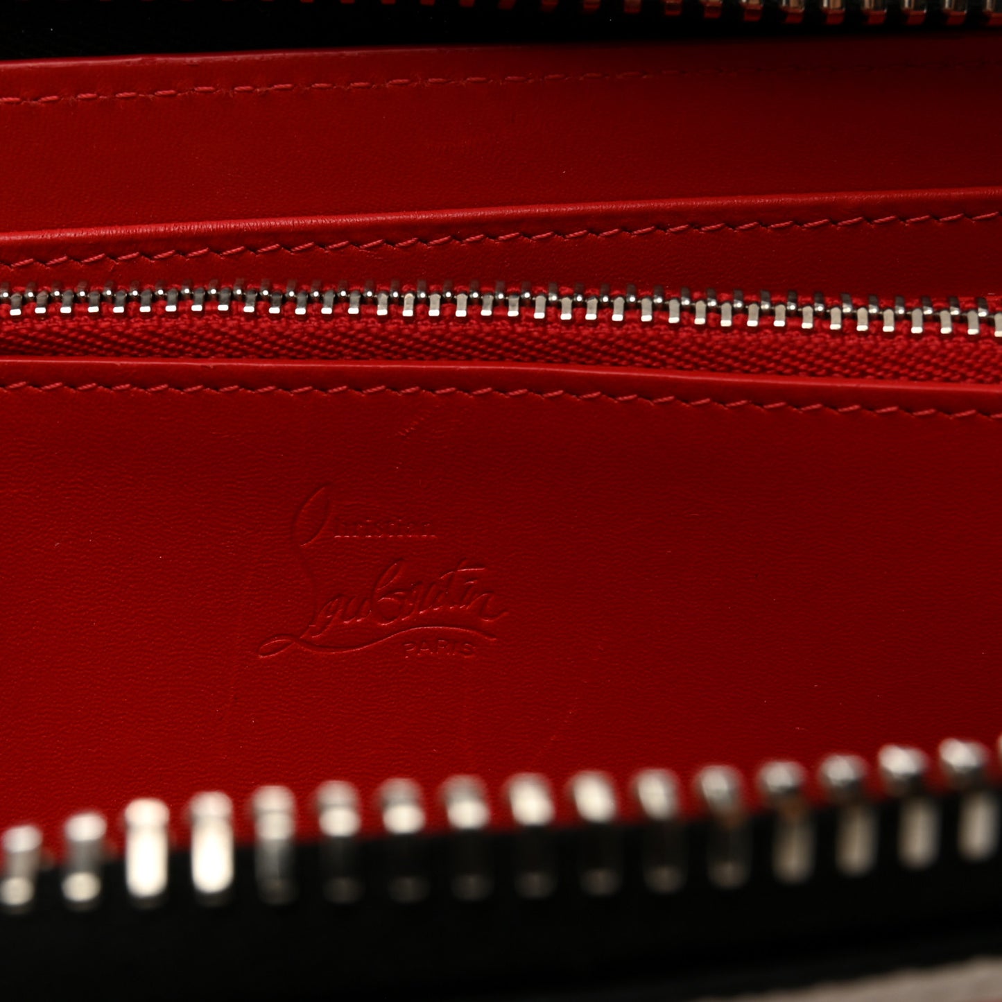 Calfskin Panettone Zip Around Wallet Loubi Snow