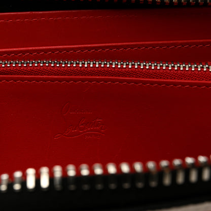 Christian Louboutin Calfskin Panettone Zip Around Wallet Loubi Snow 6 of 10