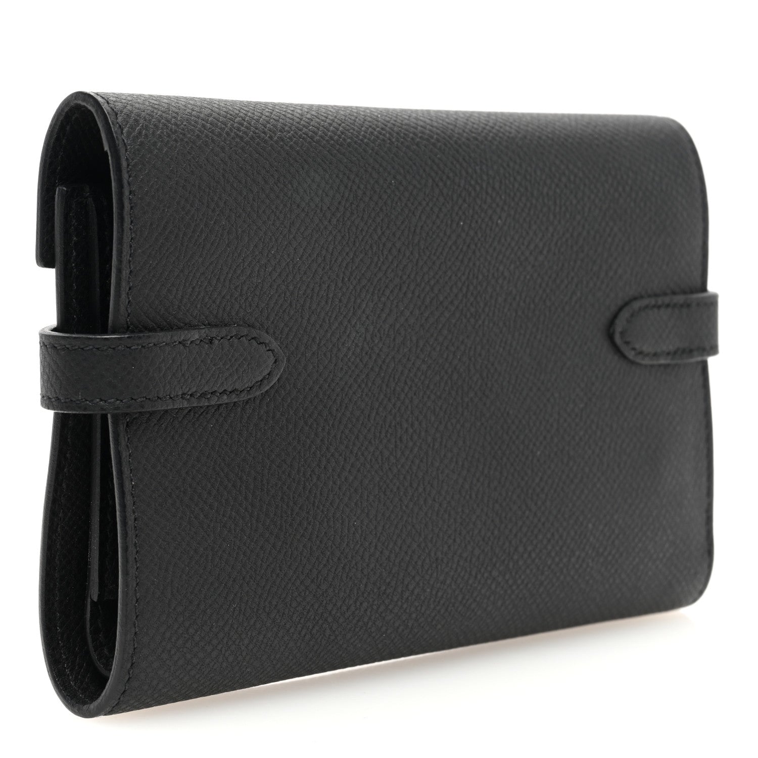 Hermes Epsom Medium Kelly Wallet Black 3 of 7
