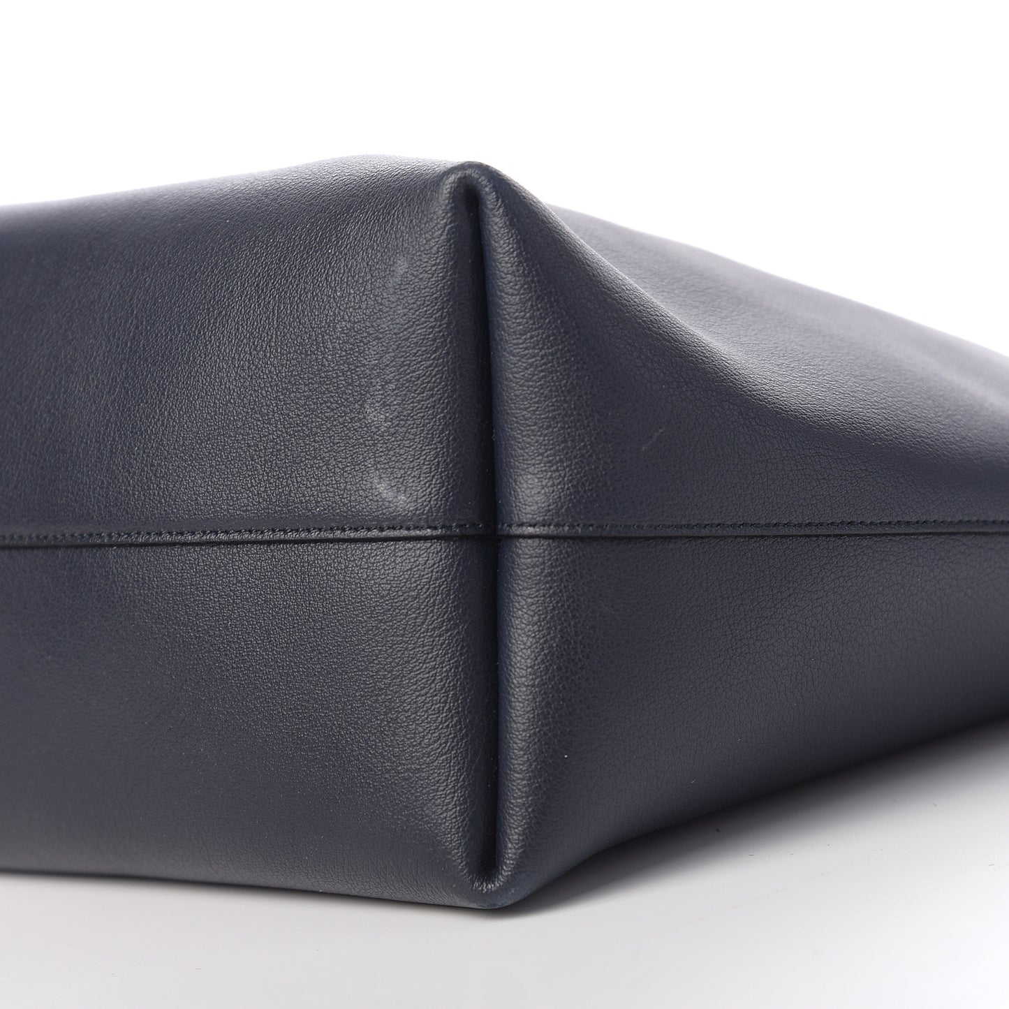 Calfskin Large Shopping Tote Deep Marine