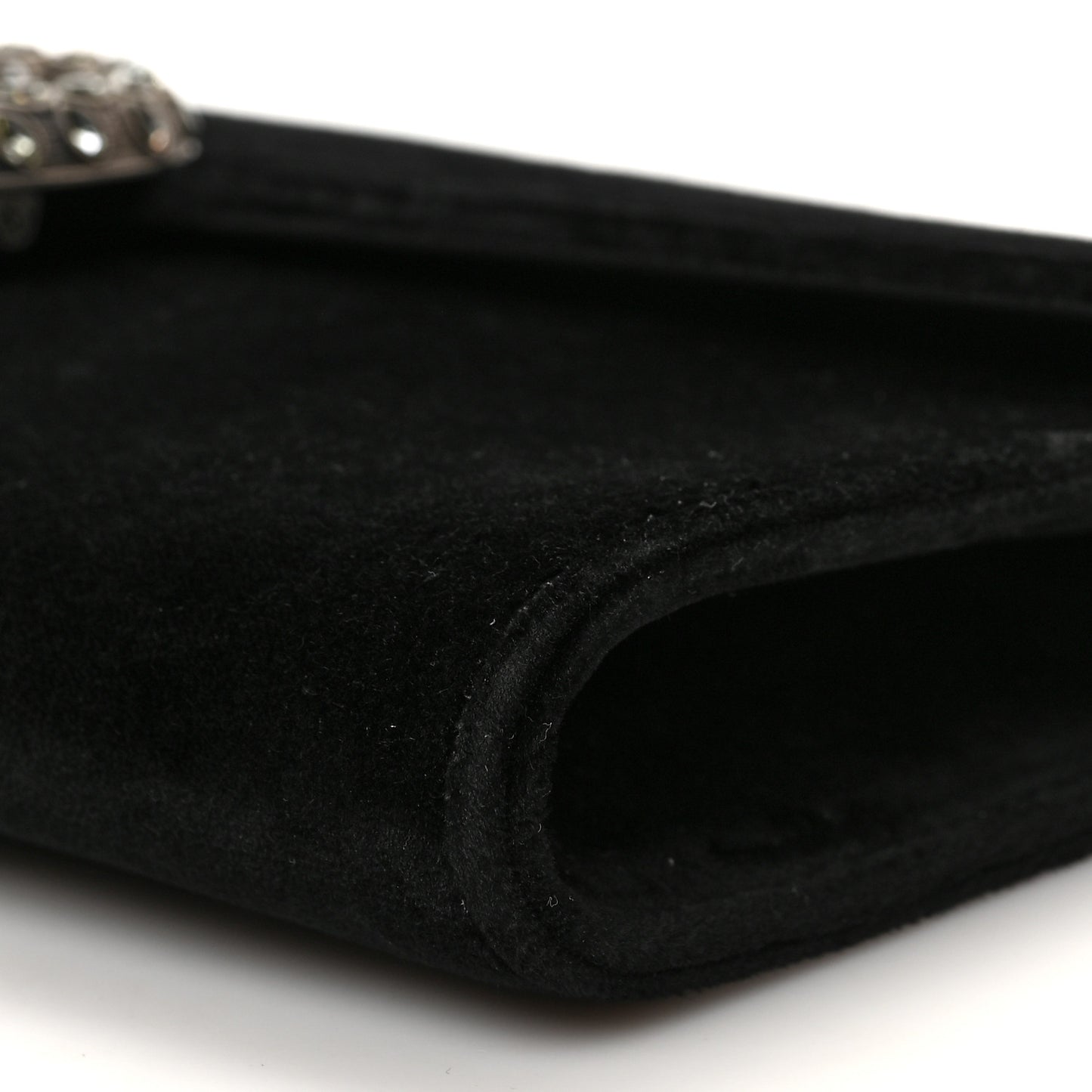 Velvet Dionysus Clutch Black