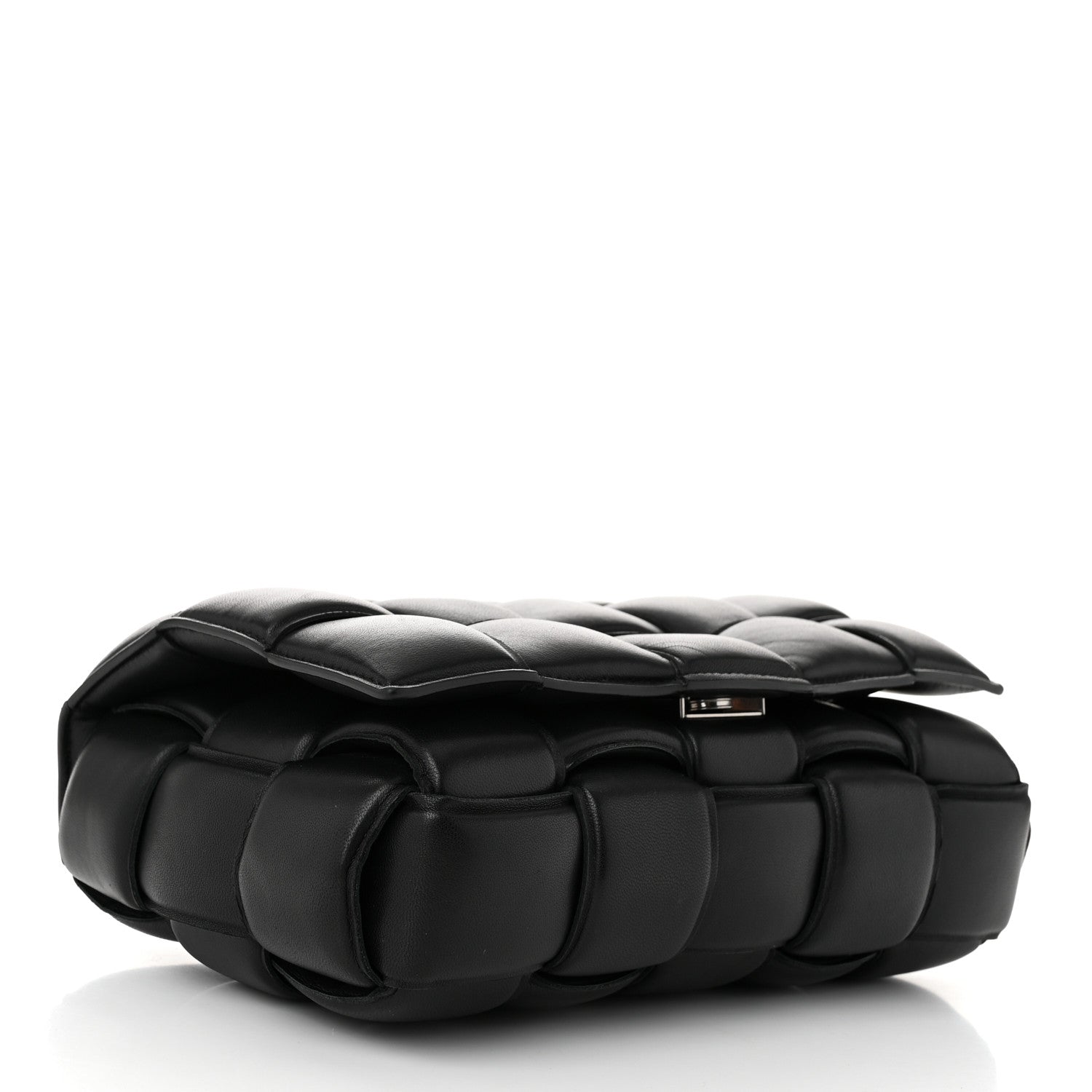 Bottega Veneta Nappa Maxi Intreccio Padded Cassette Crossbody Bag Black 4 of 10