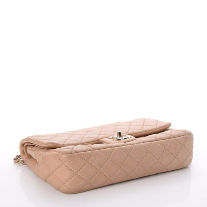Chanel Lambskin Quilted Medium Double Flap Beige Clair 5 of 8