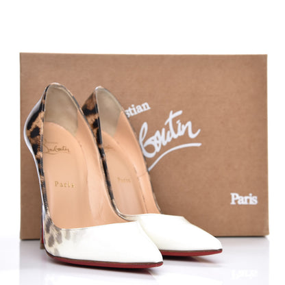 Christian Louboutin Patent Degrade Leopard So Kate 120 Pumps 38 White Leopard 11 of 11