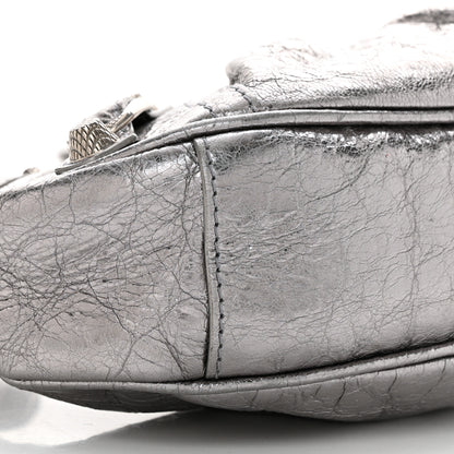 Balenciaga Metallic Agneau Arena Le Cagole Shoulder Bag XS Silver 10 of 11