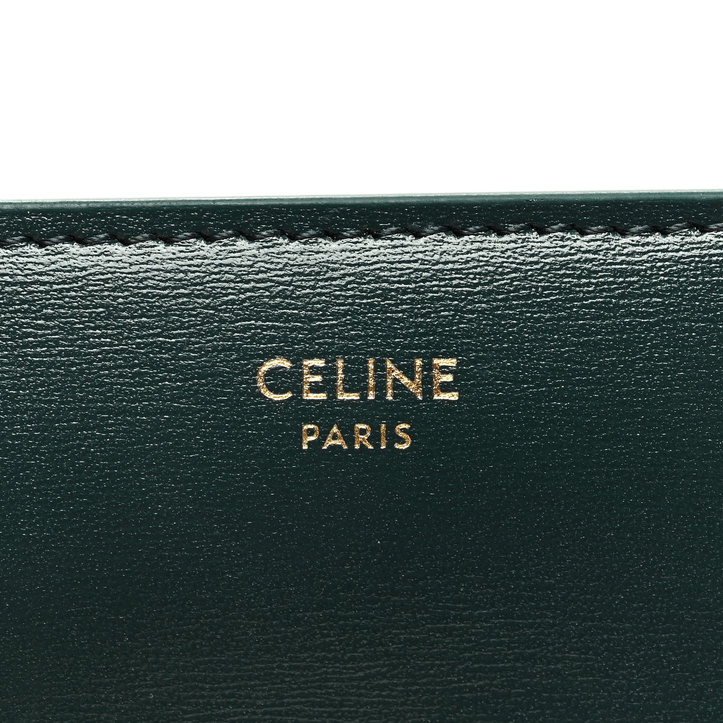Shiny Calfskin Small Triomphe Wallet Amazone