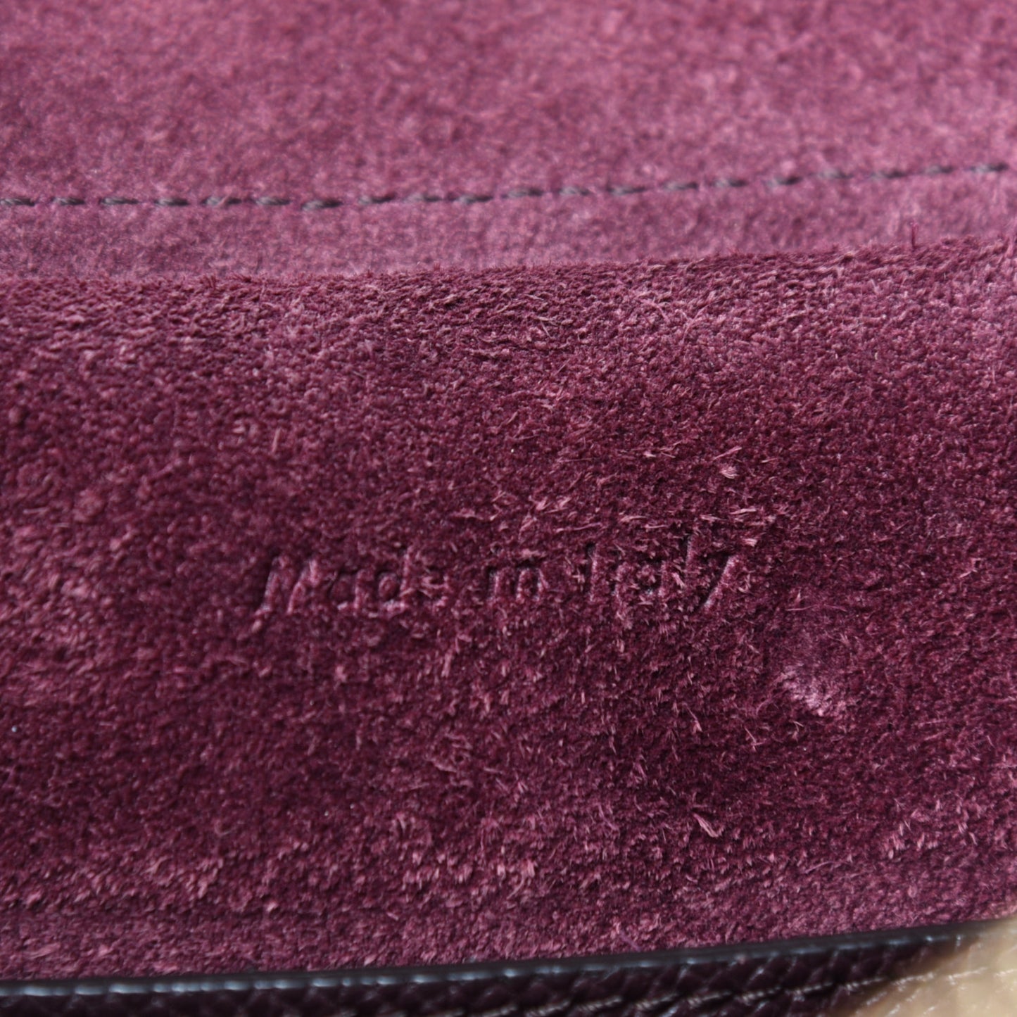 Grained Calfskin Micro Belt Bag Burgundy