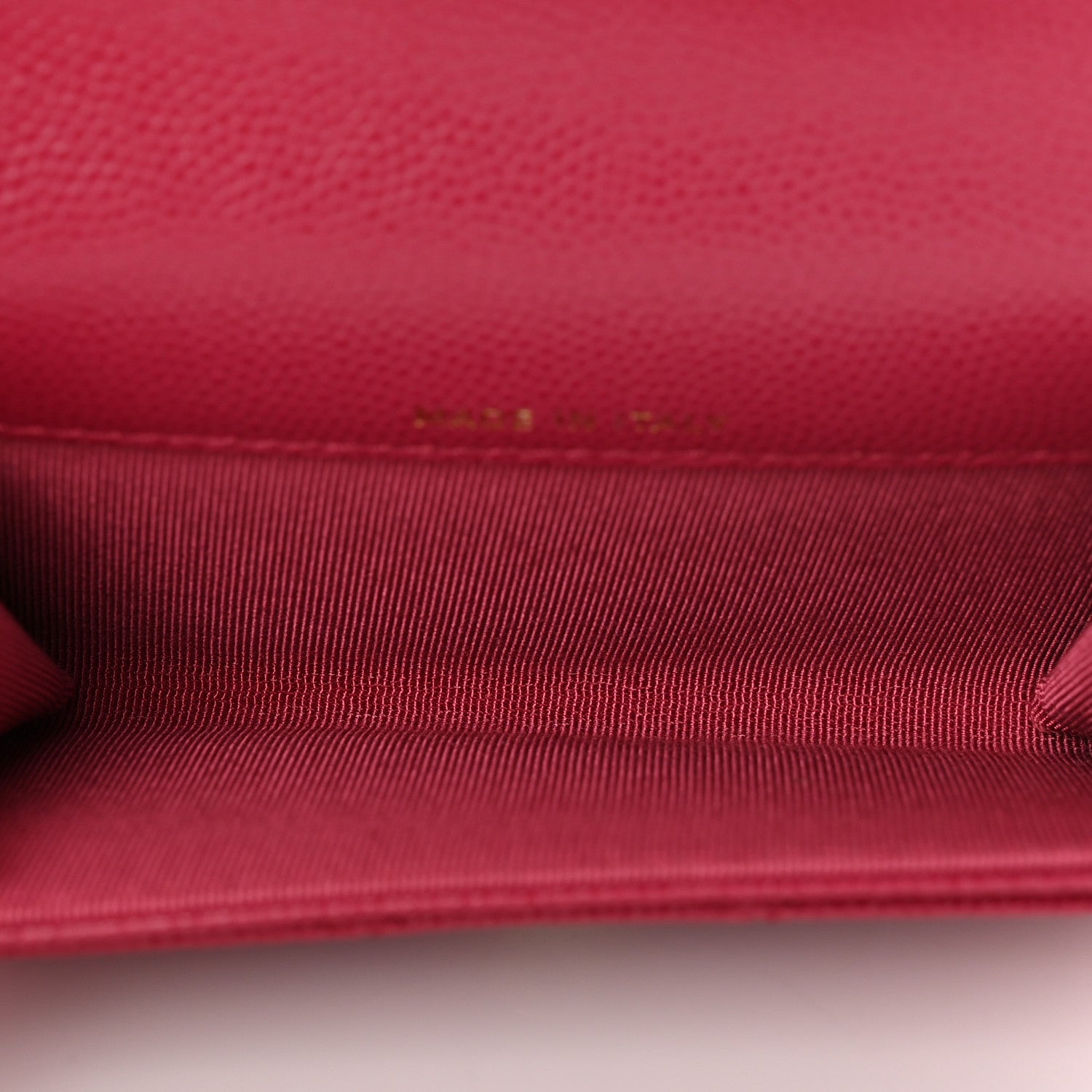 Chanel Caviar Quilted Flap Card Holder Wallet Dark Pink 5 of 9