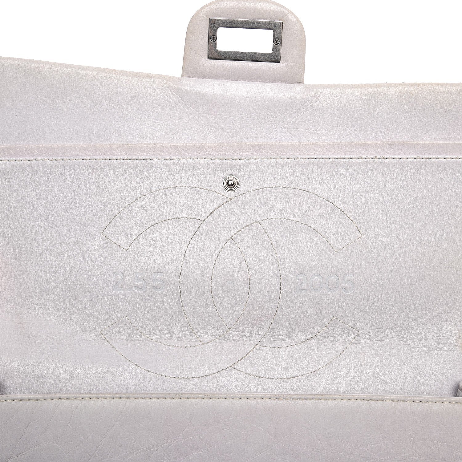 Chanel Aged Calfskin Quilted 2.55 Reissue 227 Flap White 8 of 22