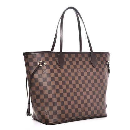 Louis Vuitton Damier Ebene Neo Neverfull MM Rose Ballerine 3 of 8
