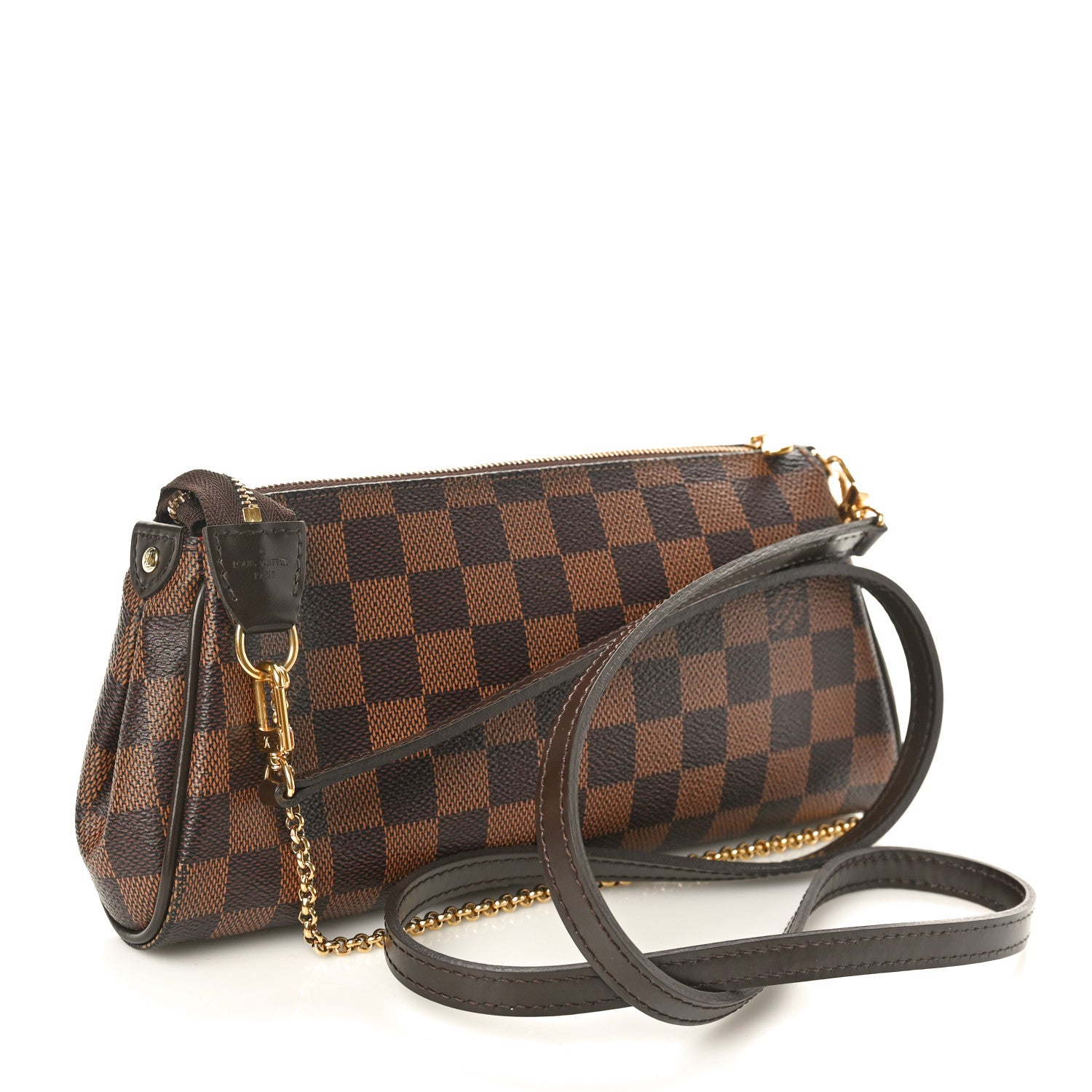 Louis Vuitton Damier Ebene Eva Clutch 3 of 10