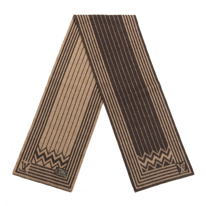 Louis Vuitton Lambswool Cashmere Karakoram Scarf Brown 2 of 3