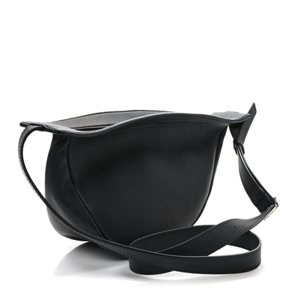 The Row Grained Calfskin Small Slouchy Banana Bag Black 3 of 10
