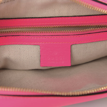 Gucci Canvas Flora Floral Shoulder Bag White Fuchsia Fluo 6 of 10