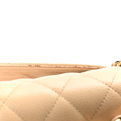 Chanel Caviar Quilted Jumbo Double Flap Beige 12 of 12