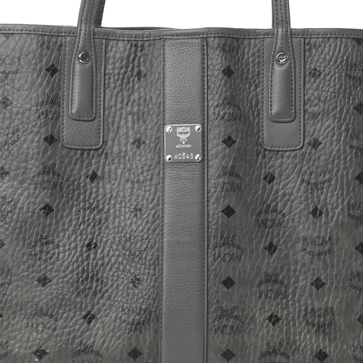 Visetos Medium Liz Reversible Shopper Tote Black