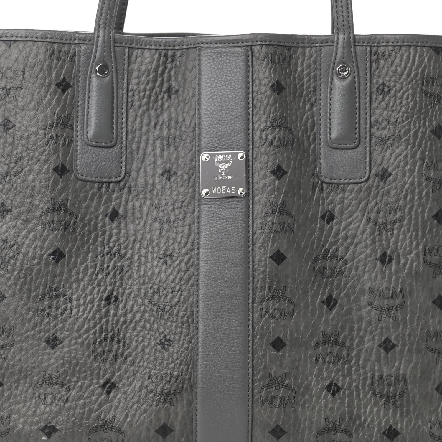 MCM Visetos Medium Liz Reversible Shopper Tote Black 12 of 25