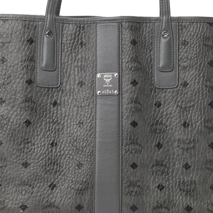 MCM Visetos Medium Liz Reversible Shopper Tote Black 12 of 25