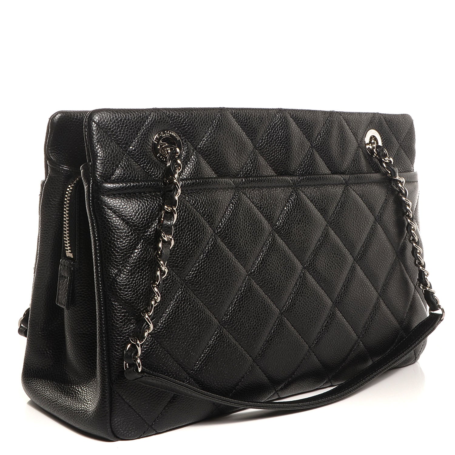 Chanel Caviar CC Timeless Tote Black 3 of 8
