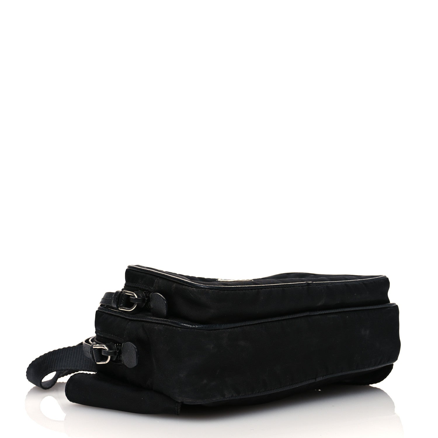 Prada Tessuto Nylon Saffiano Belt Bag Black 4 of 12
