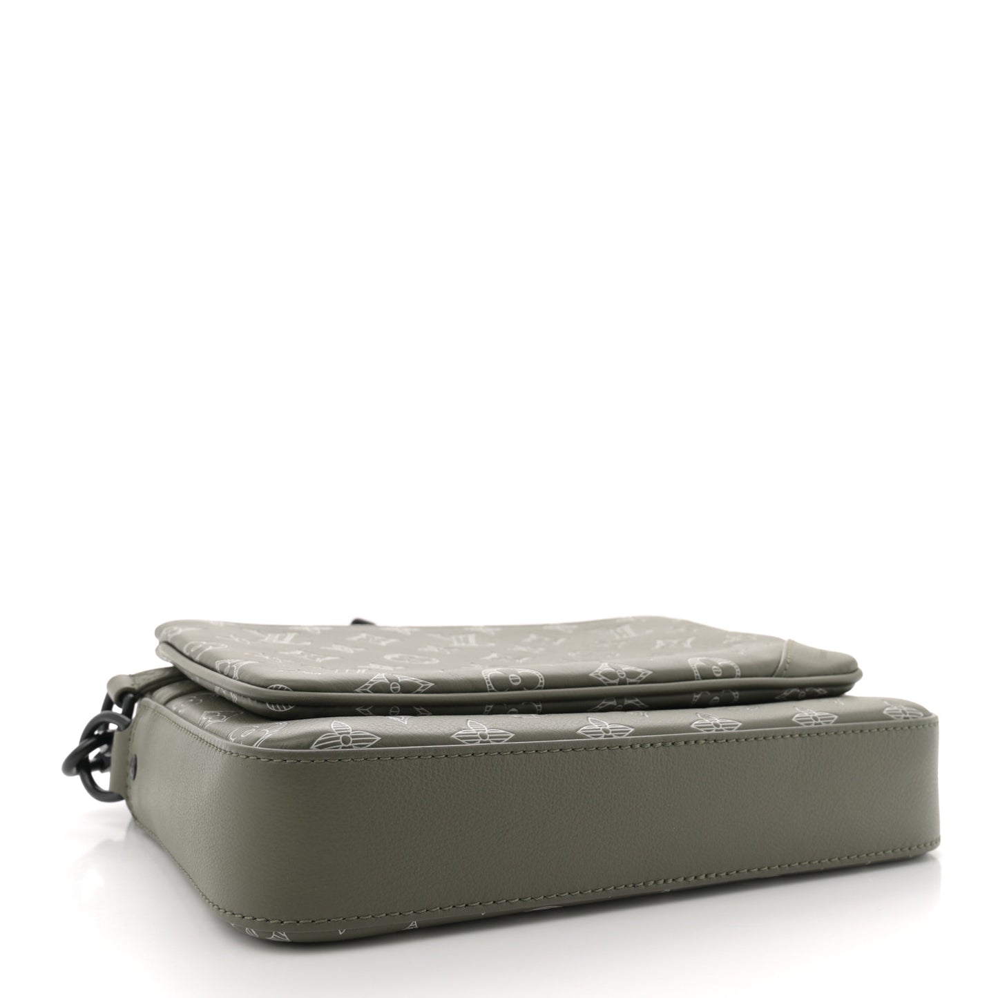 Monogram Shadow G65 Trio Messenger  Olive Green