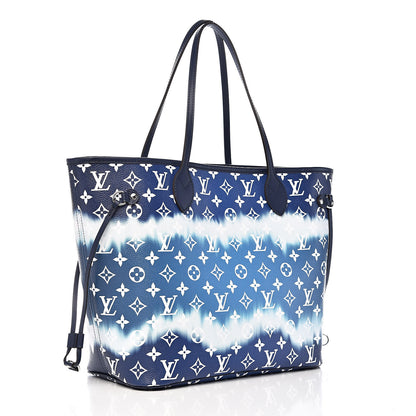 Louis Vuitton Monogram Escale Neverfull MM Blue 3 of 10