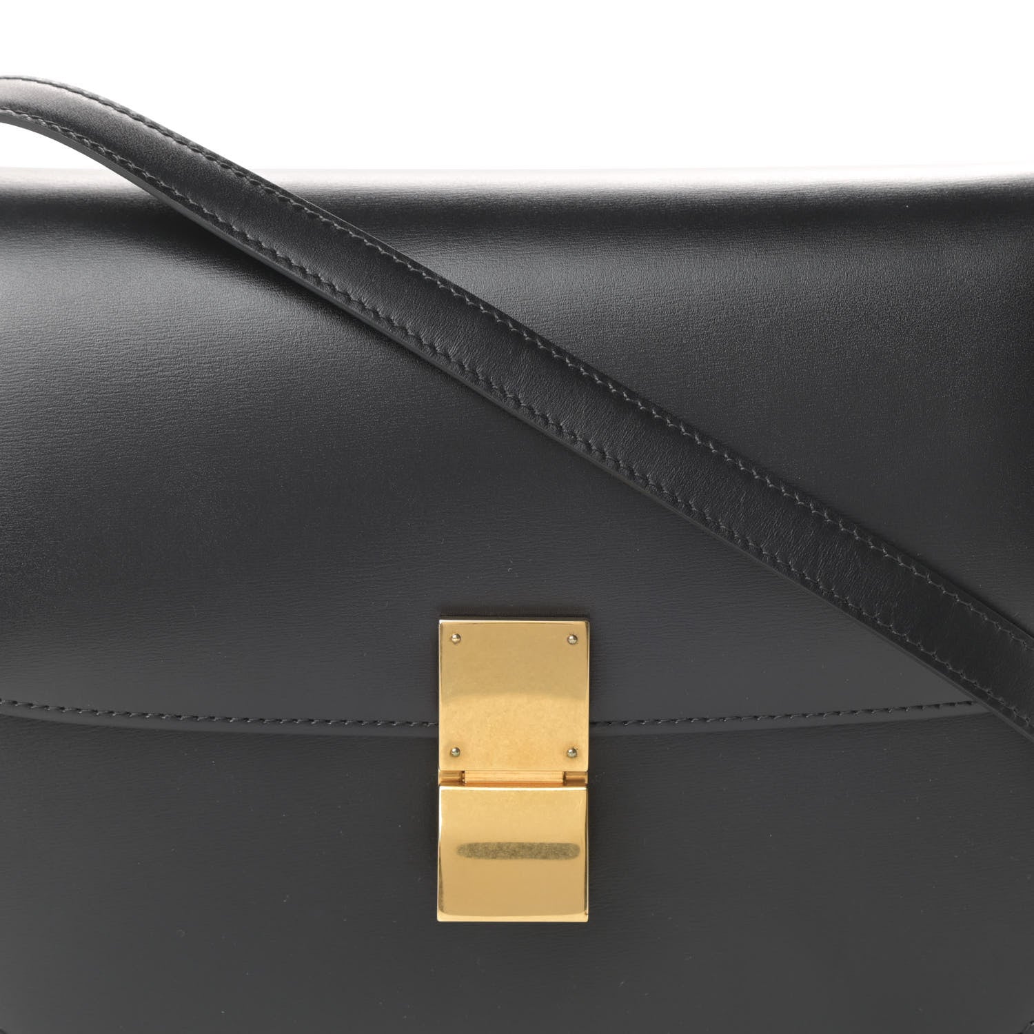 Celine Box Calfskin Medium Classic Box Flap Bag Black 8 of 11