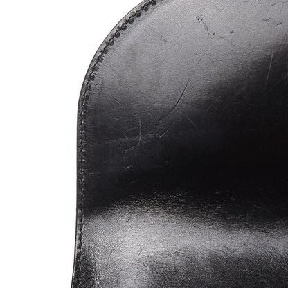 Burberry Polished Bridle Calfskin Studded Small Abbott Crossbody Bag Black 10 of 13