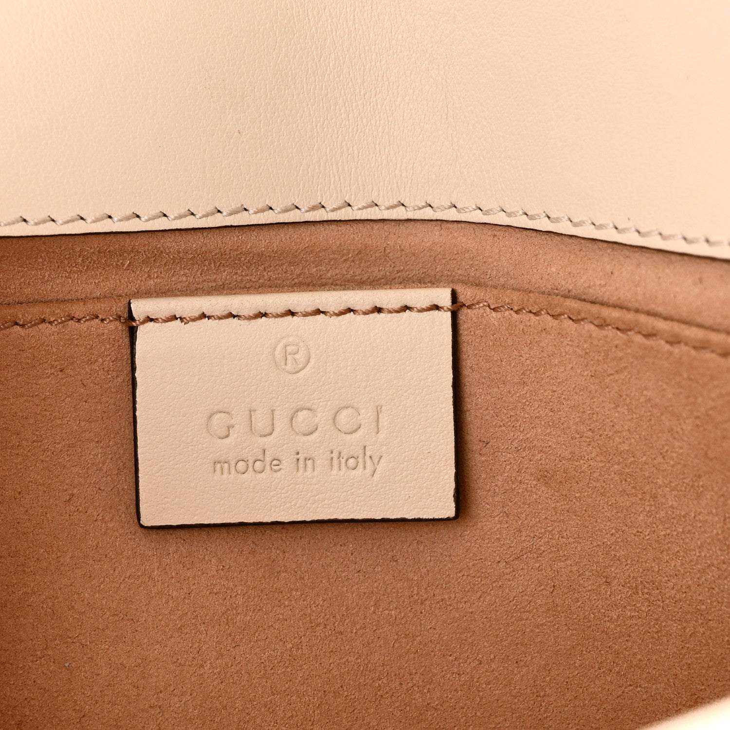 Gucci Calfskin Matelasse Mini GG Marmont Shoulder Bag White 6 of 10